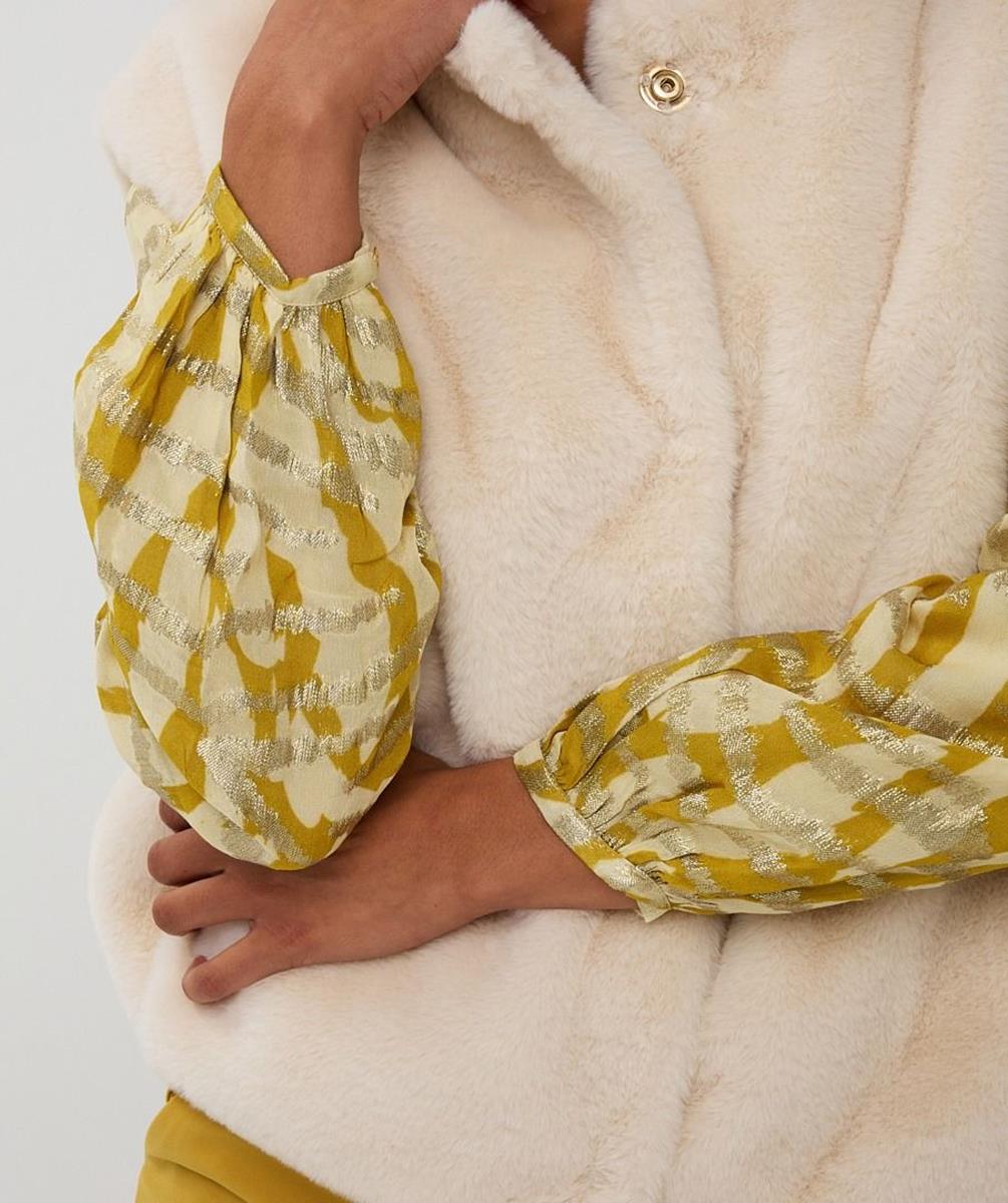 EsQualo Gilet F25.37500 Off-White 5