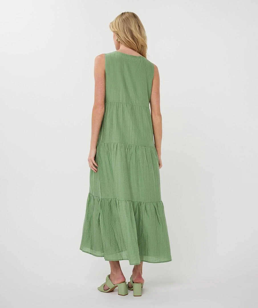 EsQualo Jurk HS26.14214 Groen 3
