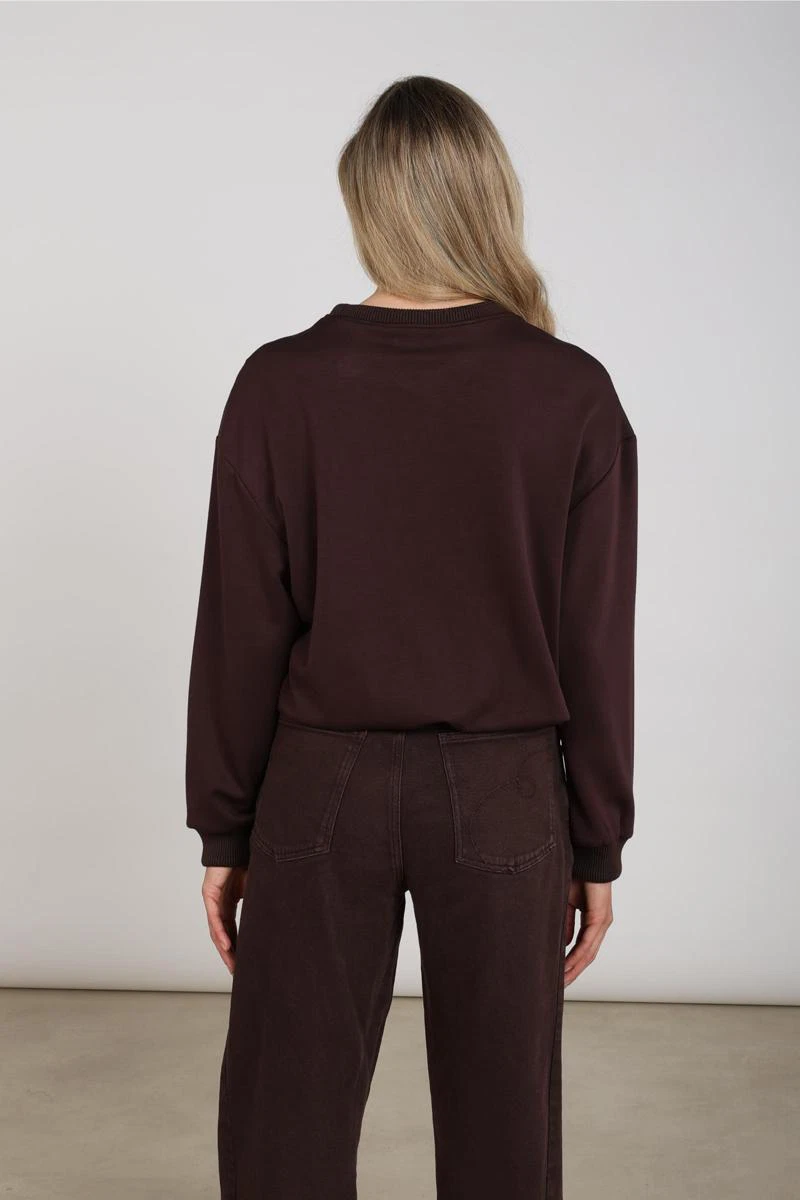 NUKUS Sweater NKF03095 Bruin 3