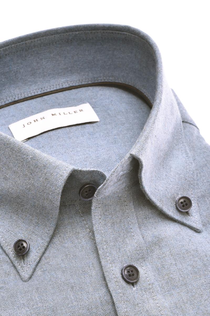 John Miller Overhemd 5142957 Blauw 2