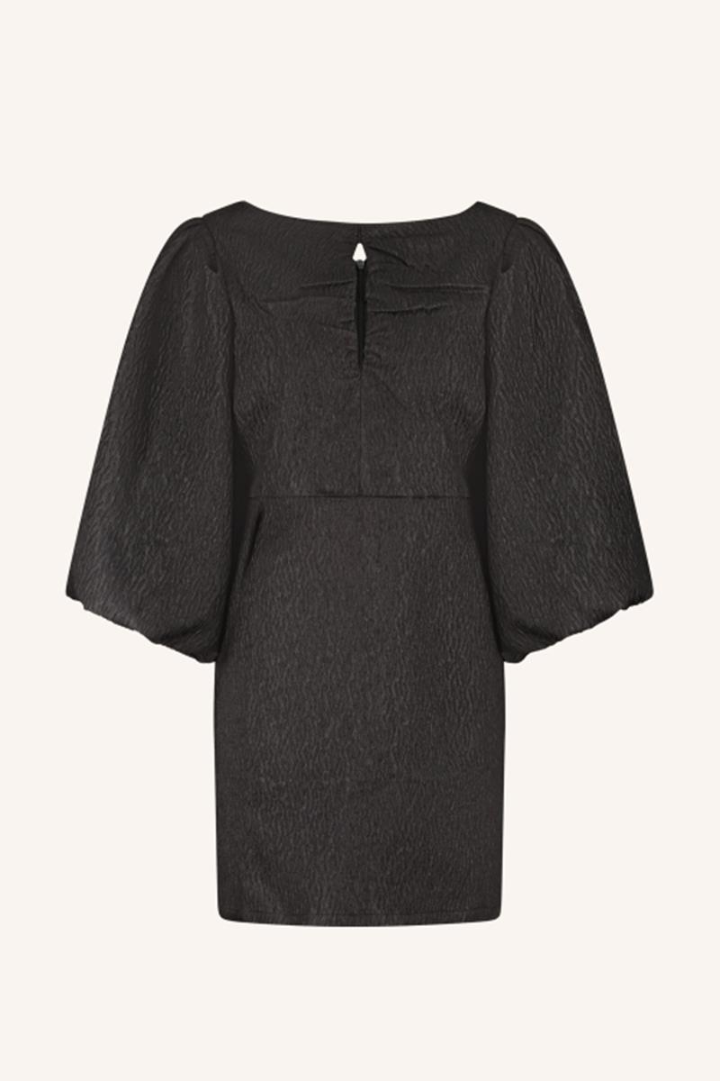 By-Bar Jurk Mimi Bubble Zwart 2