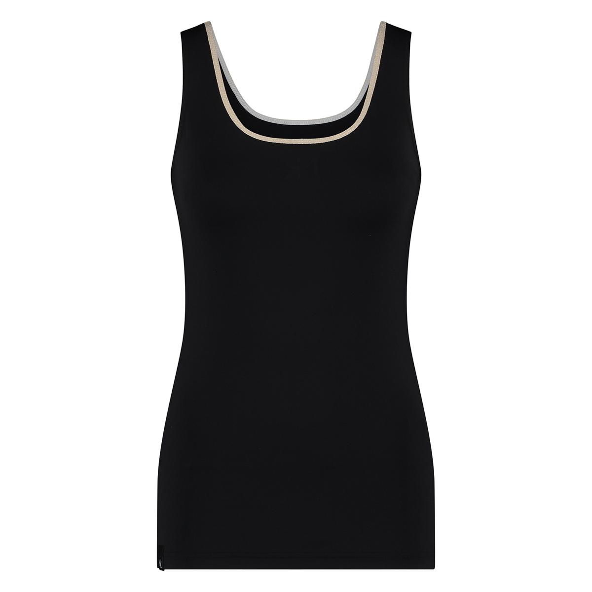 NUKUS Top Juba Singlet Zwart 2