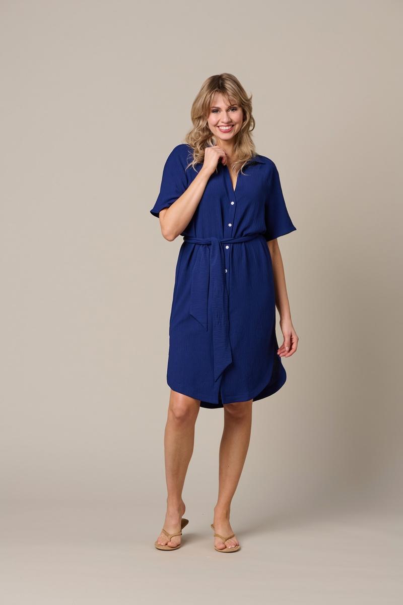 &Co Woman Jurk DR303 Blauw 4