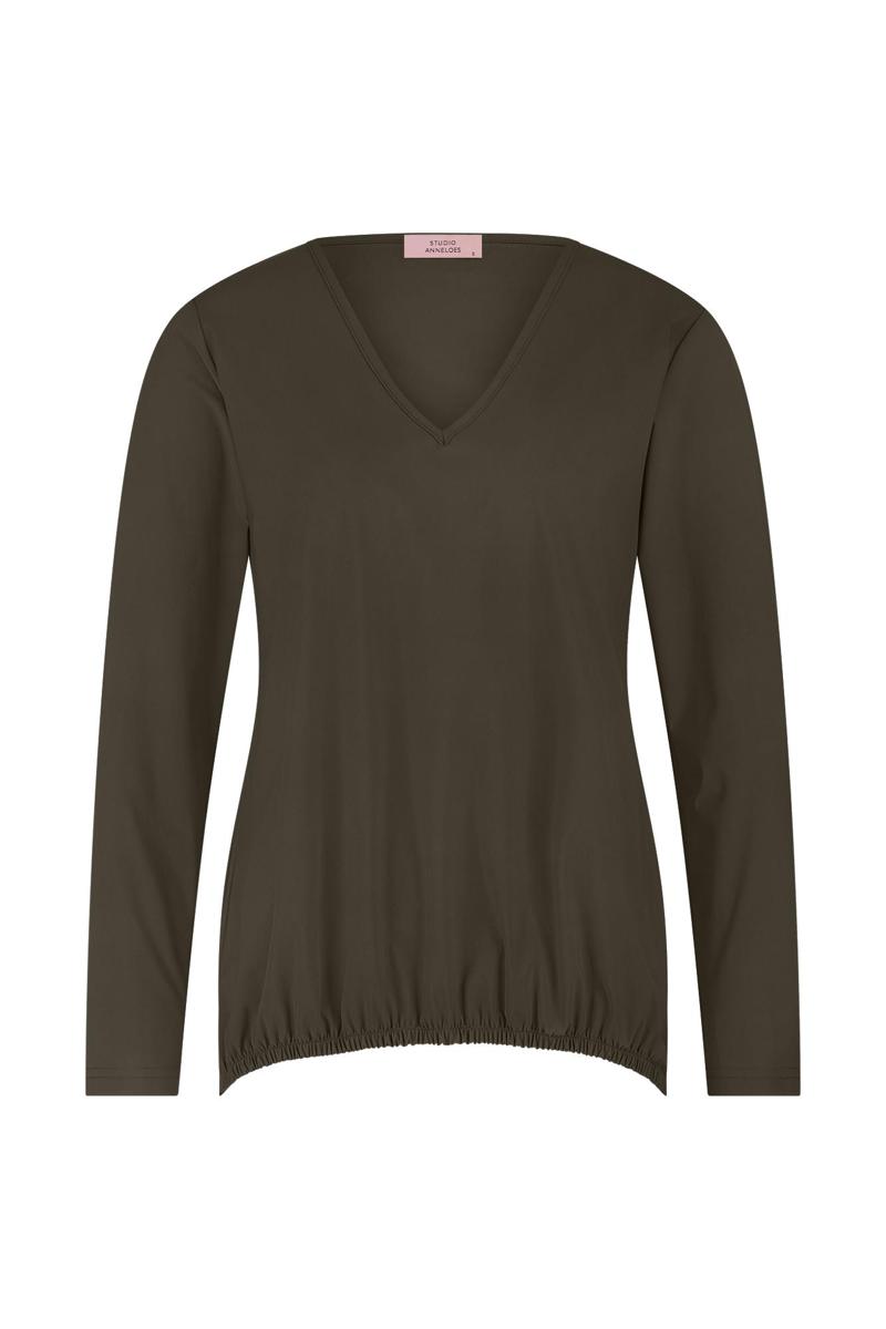 Studio Anneloes Blouse Vicky LS shirt Groen 2