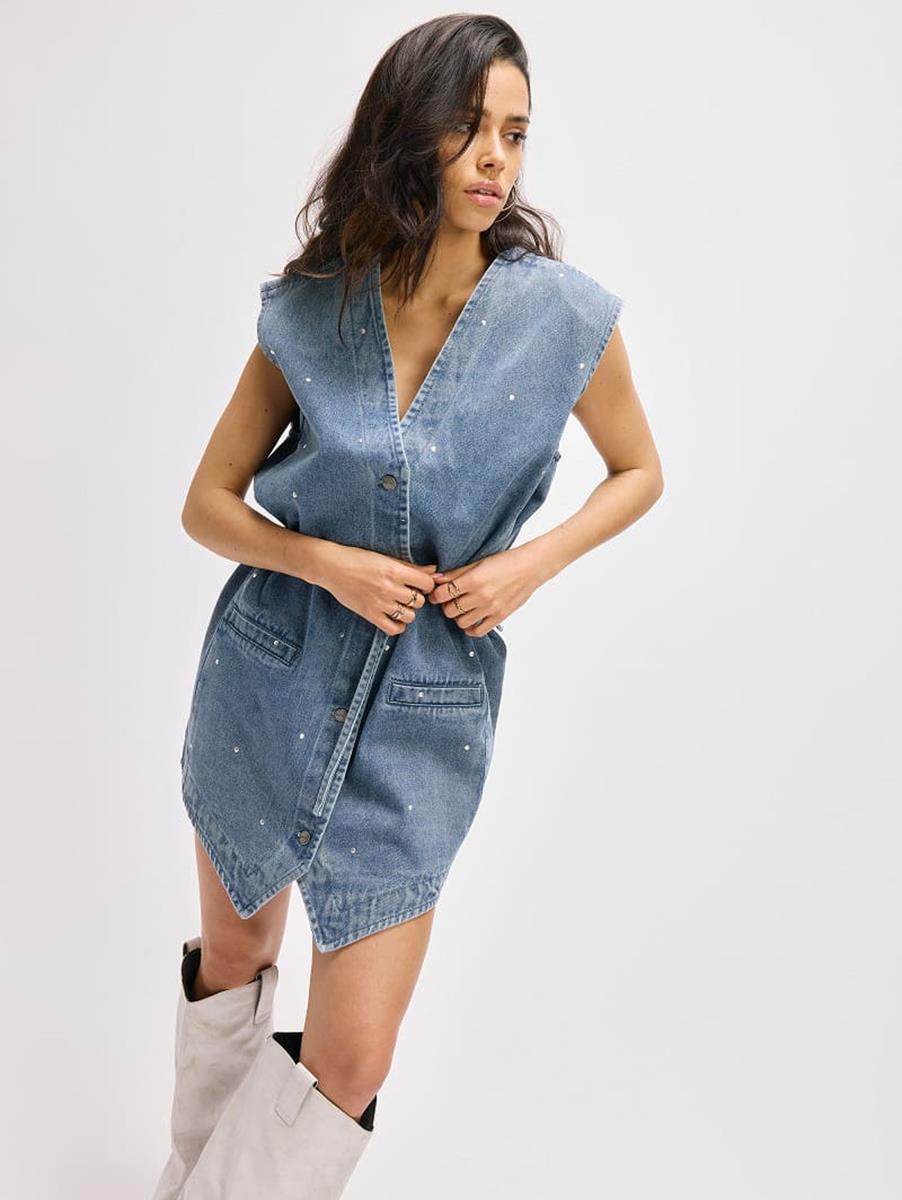 Refined Department Gilet Guilia Blauw 1