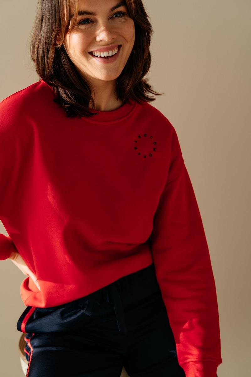 &Co Woman Sweater Silya Rood 1