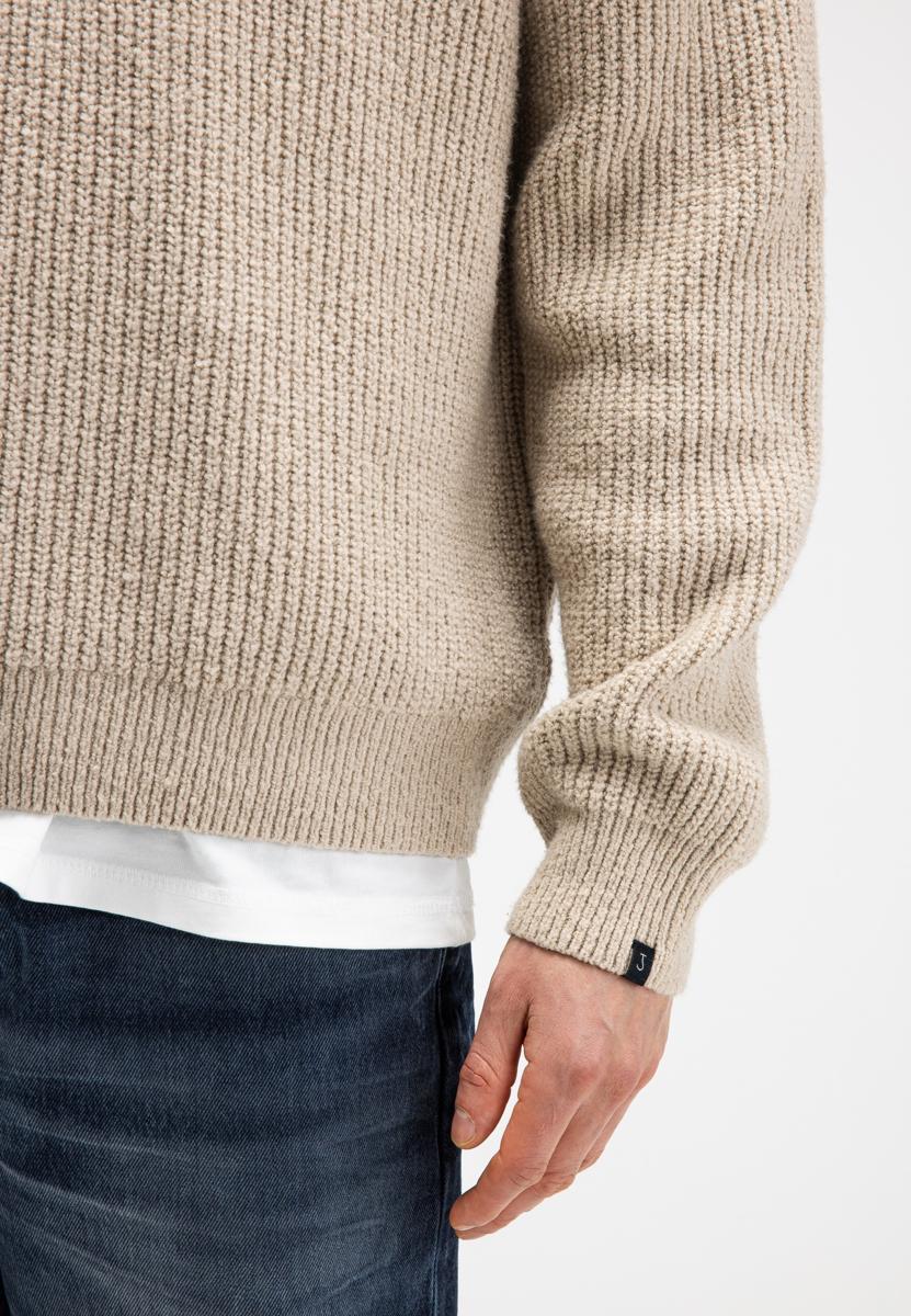 Butcher of Blue Trui Market Half Zip Beige 6