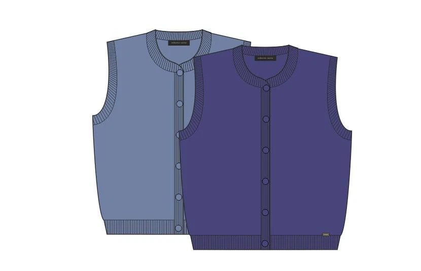 Roberto Sarto Vest 631126 Blauw 5