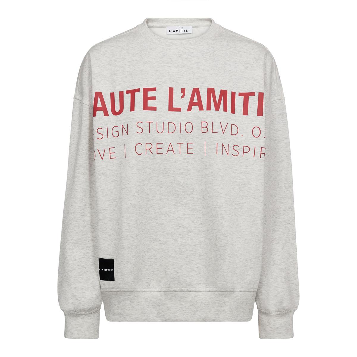 Haute L'Amitié Sweater Studio Logo Grijs 1