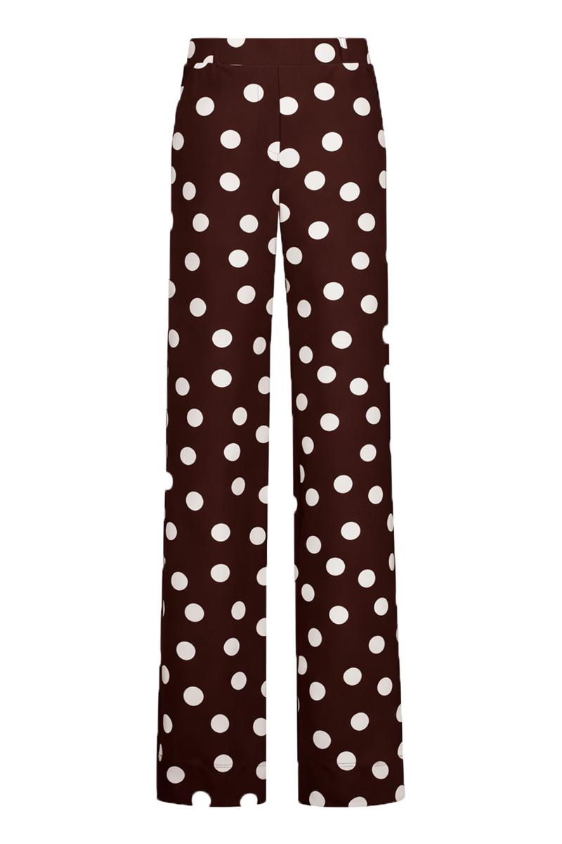Studio Anneloes Pantalon Lexie dot trouser Bruin 1