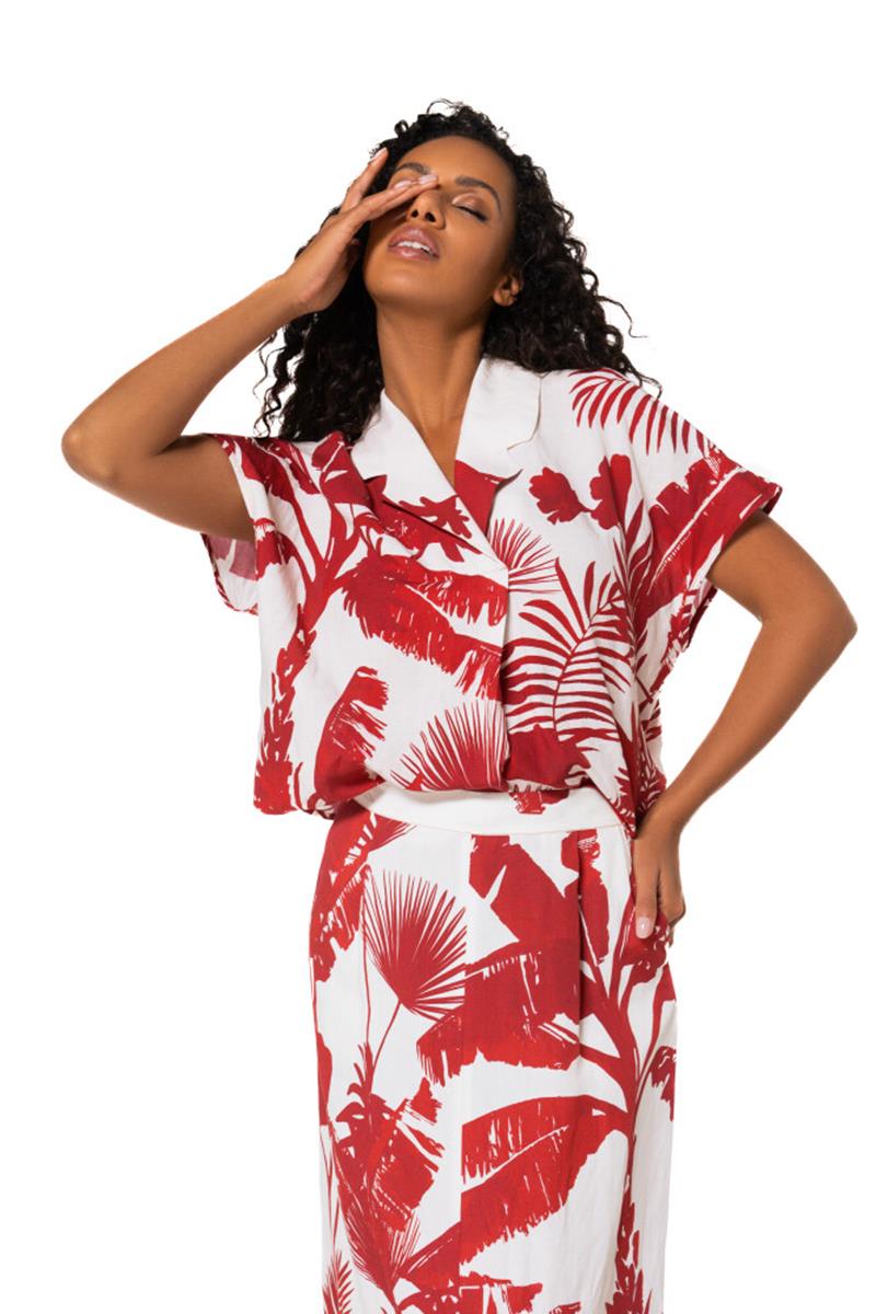 Caroline Biss Blouse 1690 Rood 1