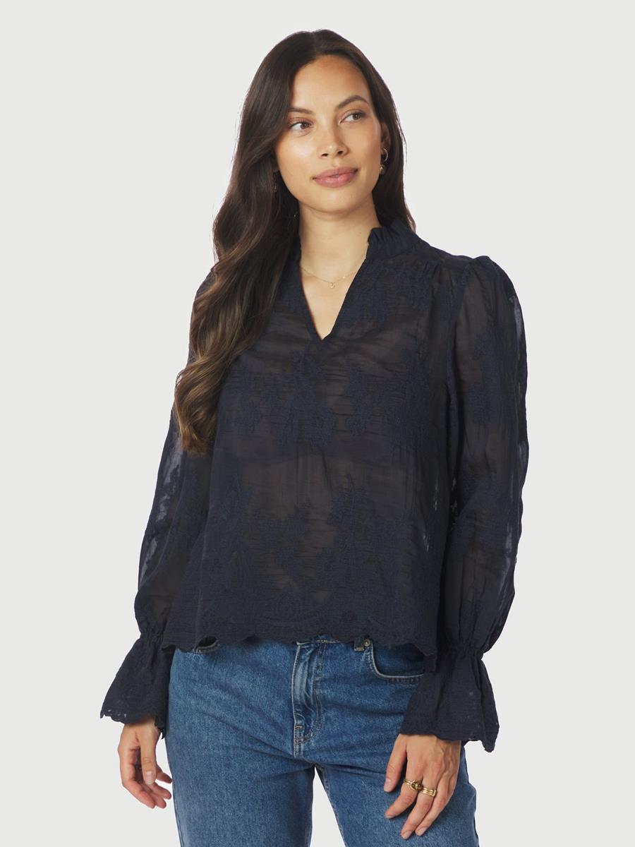 Neo Noir Blouse Amara Blauw 1
