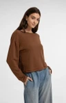 YAYA Sweater 01-109123-607 Bruin 3