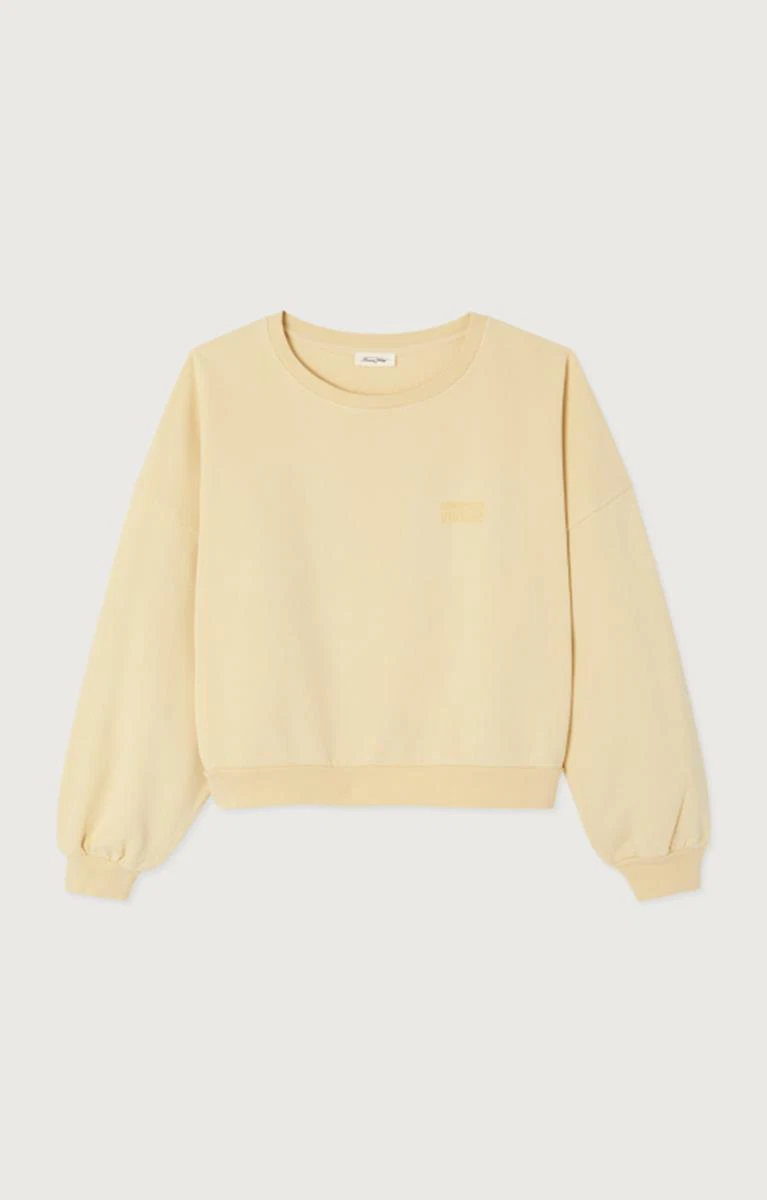 American Vintage Sweater Jitbay Geel  1