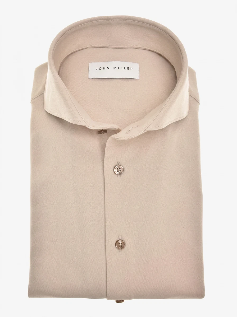 John Miller Overhemd 5142675 Beige 1