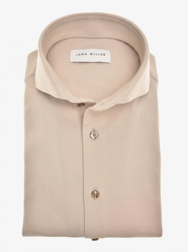 John Miller Overhemd 5142675 Beige 1