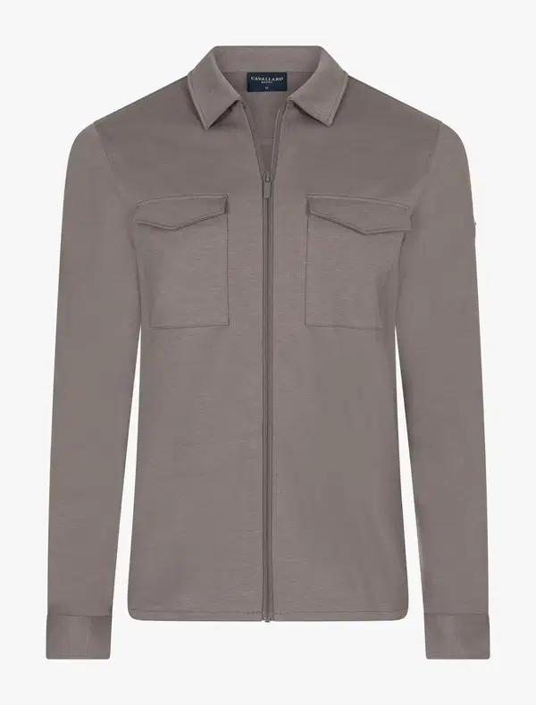 Cavallaro Overshirt Zaverio Taupe 1