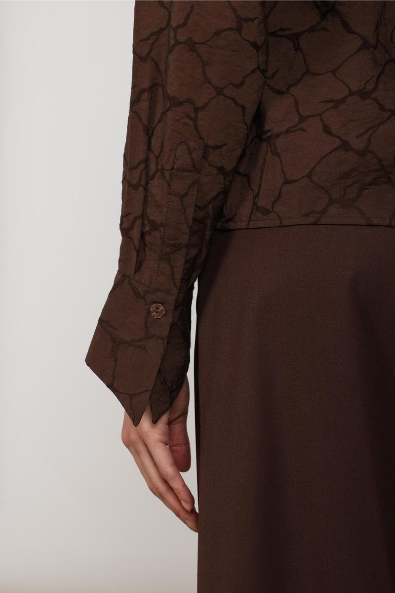 NUKUS Blouse NKF02123 Bruin 2