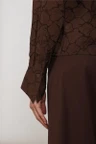 NUKUS Blouse NKF02123 Bruin 2
