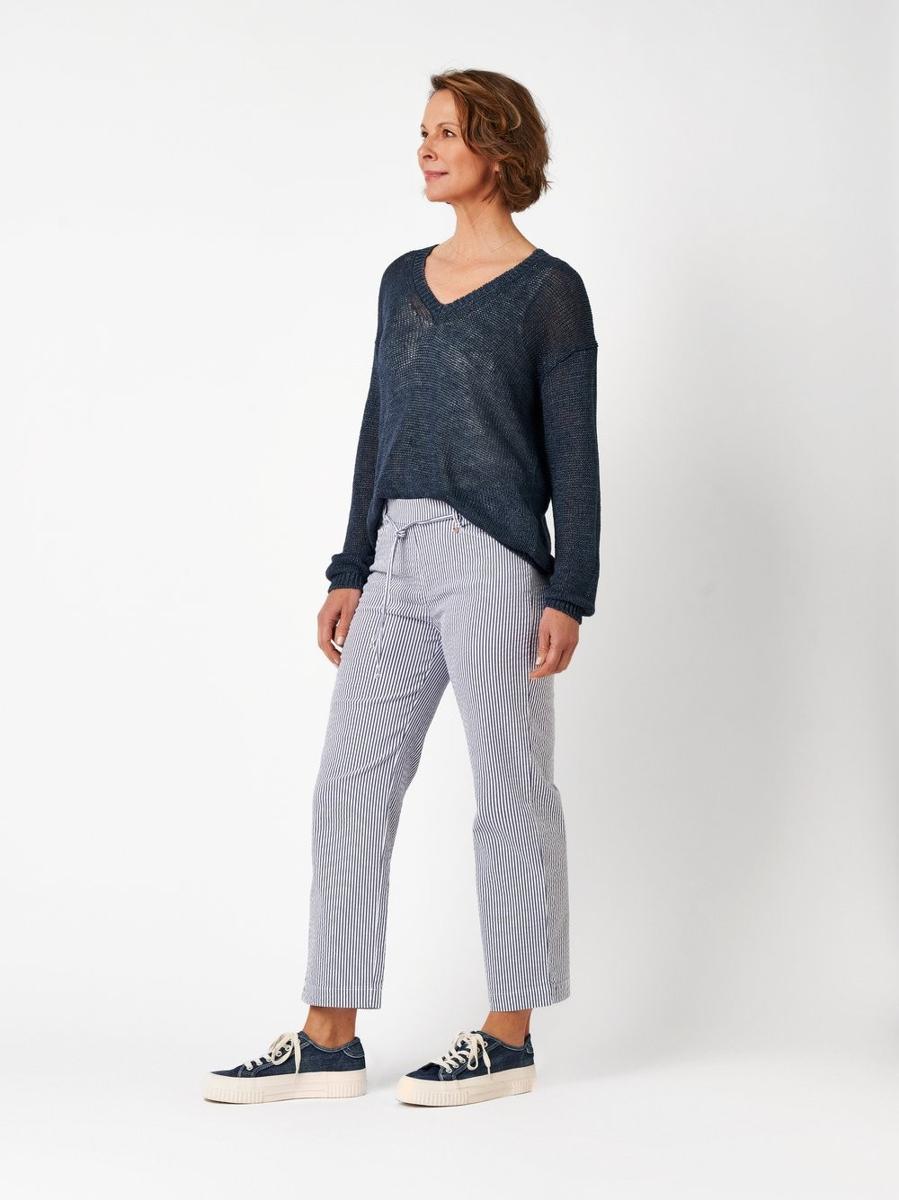 TONI Pantalon Scarlet Wide Leg 6/8 23-24/2243-31 Blauw 1