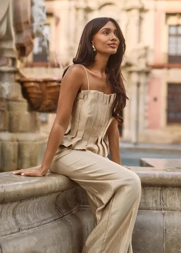 Freebird Pantalon Lolani Goud 1