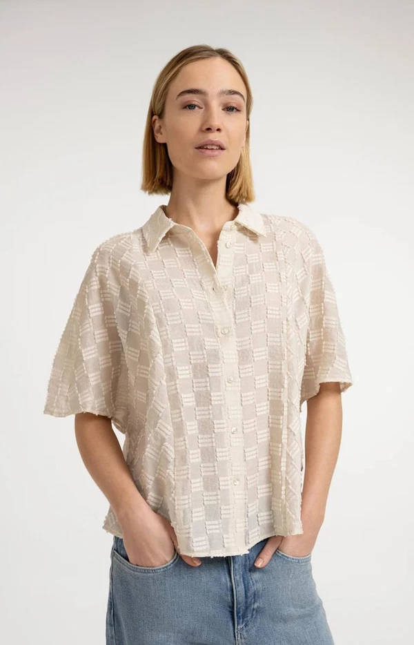 YAYA Blouse 01-201230-607 Beige 1