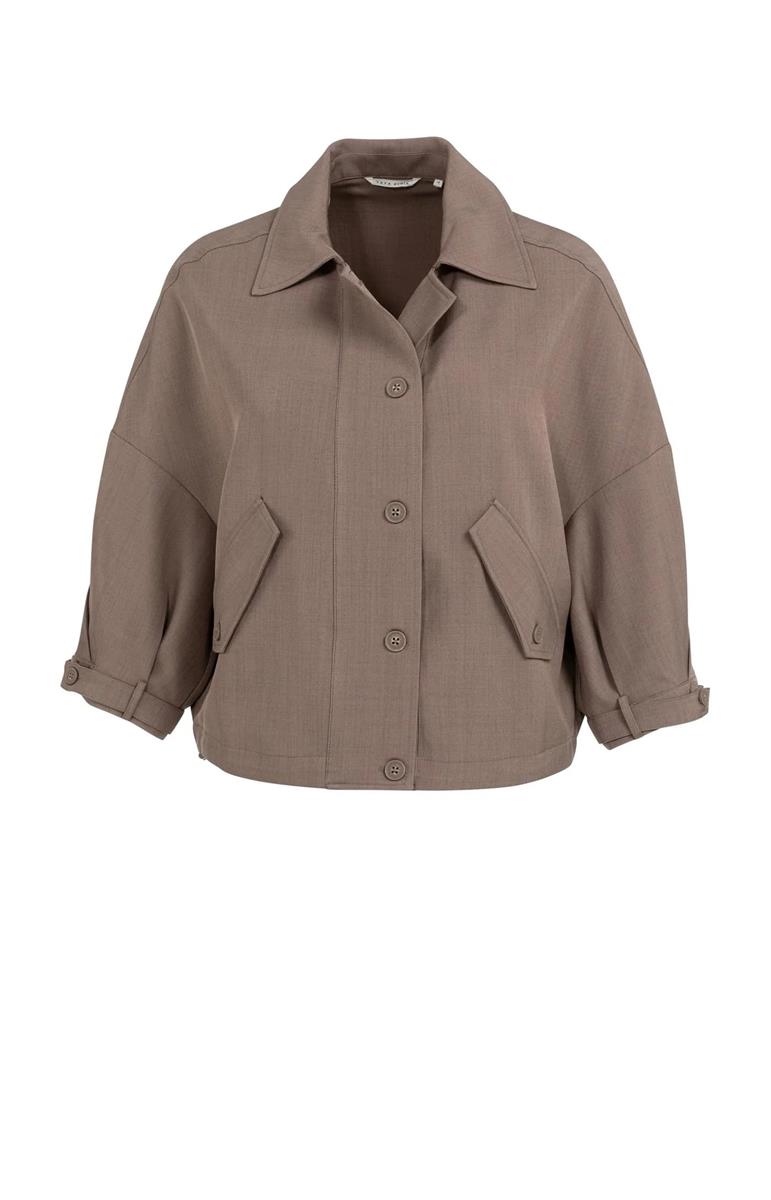 YAYA Blouse 01-201206-603 Taupe 1