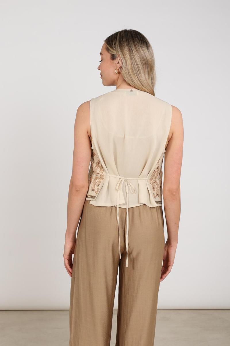 NUKUS Vest Momo Beige 3