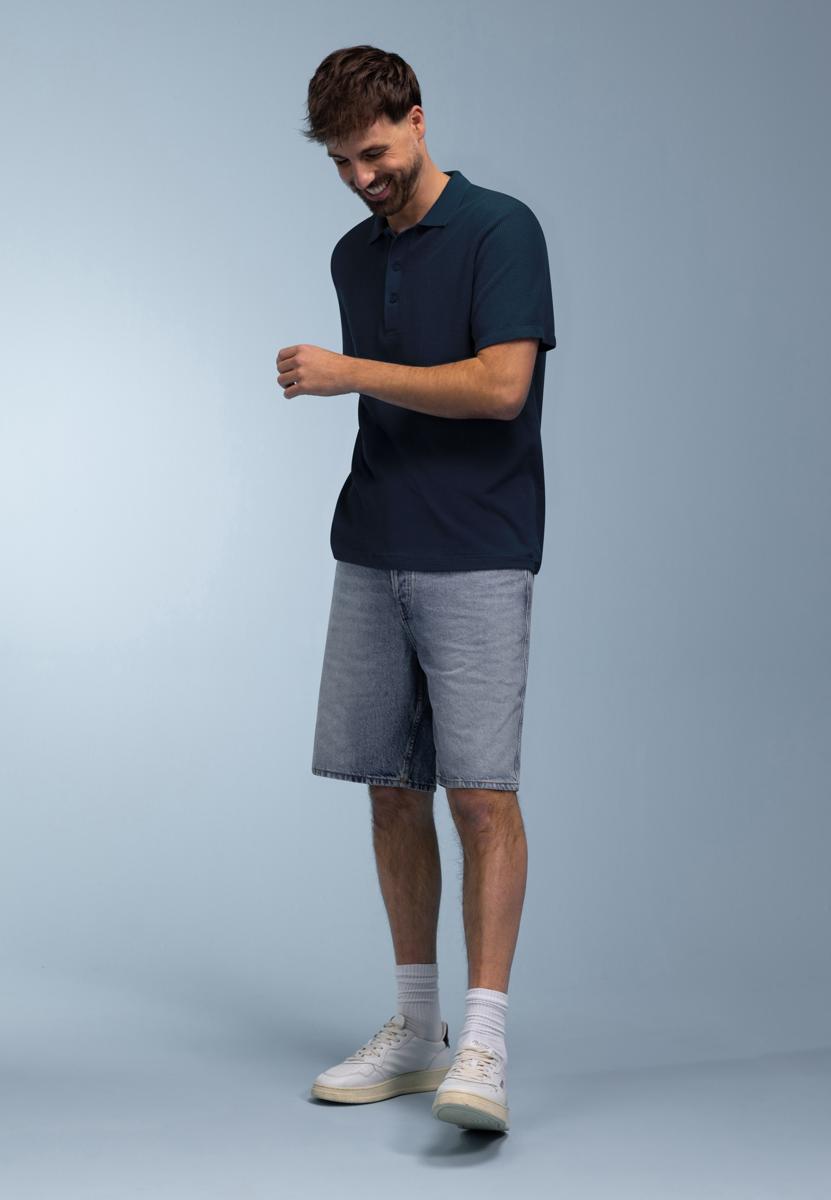 BlueFields Polo 48136069 Blauw 3