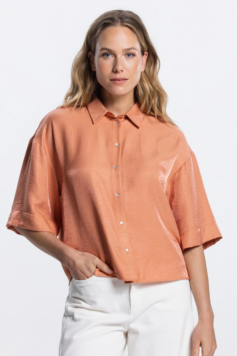Jansen Amsterdam Blouse Pia Oranje 1