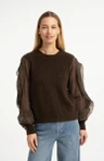 YAYA Trui 01-000638-609 Bruin 1
