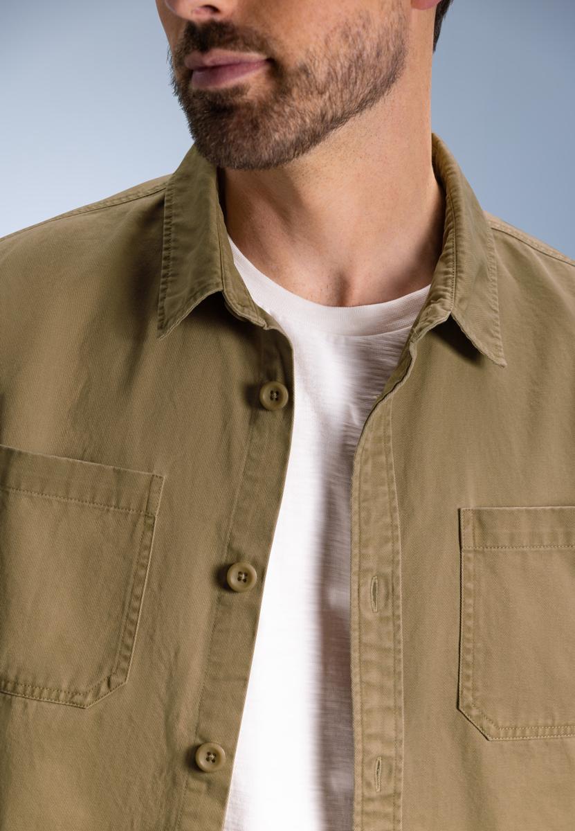 BlueFields Overshirt 22136084 Taupe 4