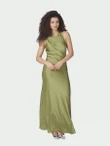 Neo Noir Jurk Celinie Heavy Groen 1