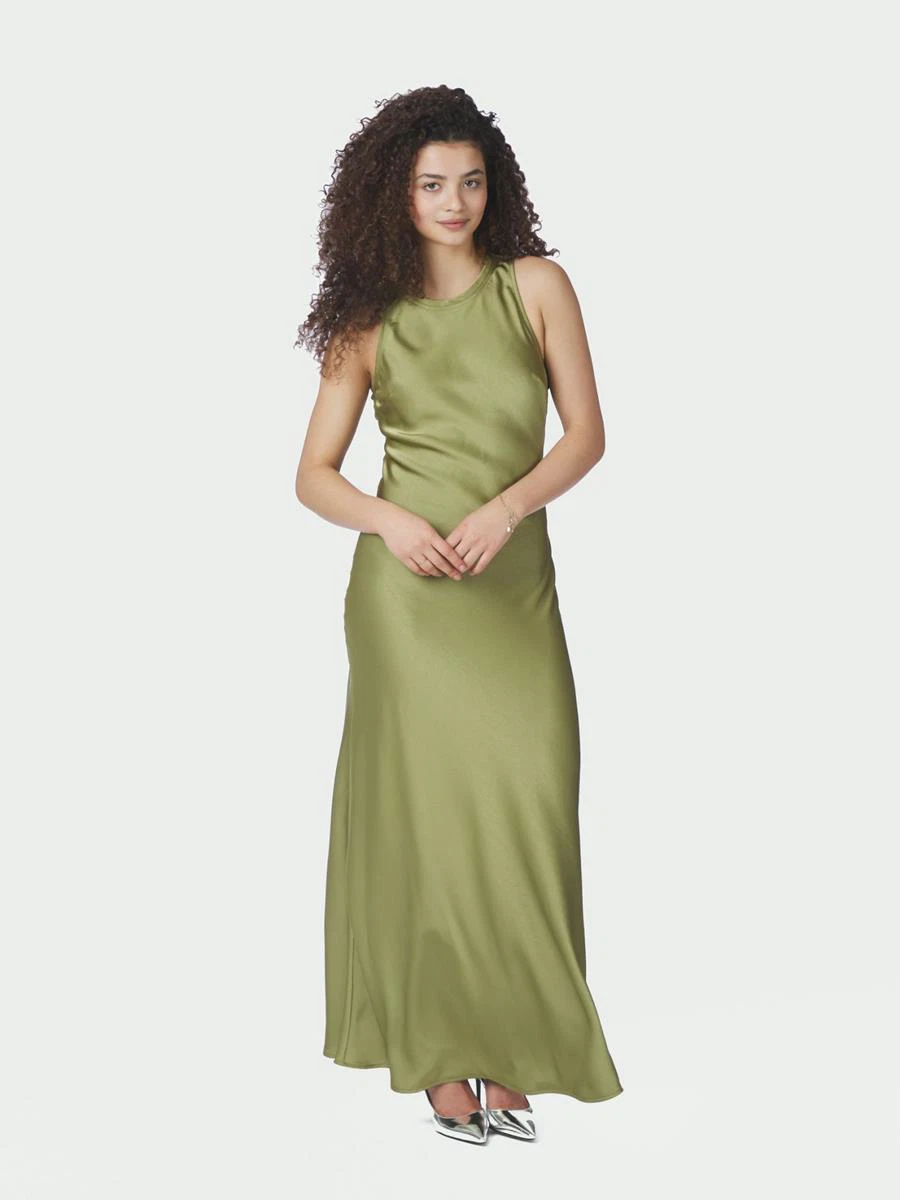 Neo Noir Jurk Celinie Heavy Groen 1