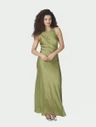 Neo Noir Jurk Celinie Heavy Groen 1