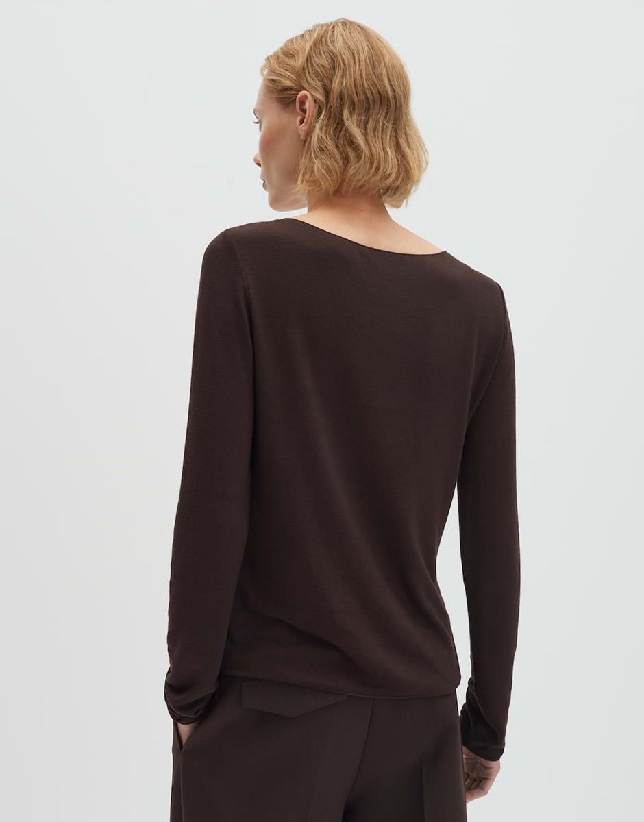 SOMEDAY T-Shirt Kirosa Soft Long Bruin 3