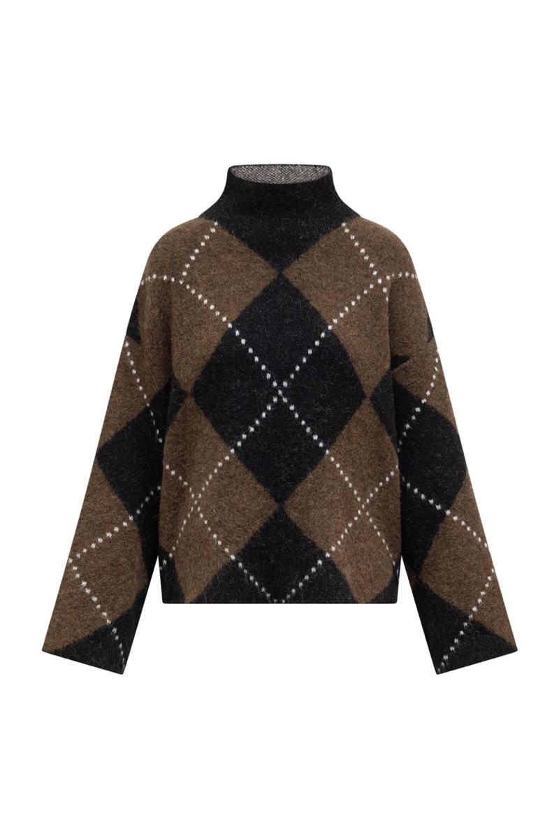 Label DOT Trui 2626025 Bruin 3
