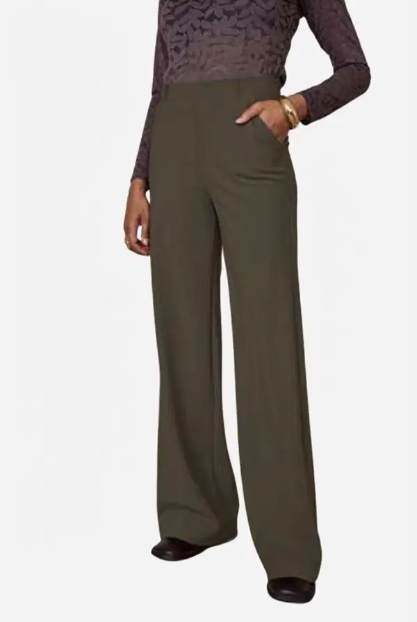 Studio Anneloes Pantalon Lexie bonded trou Groen 1
