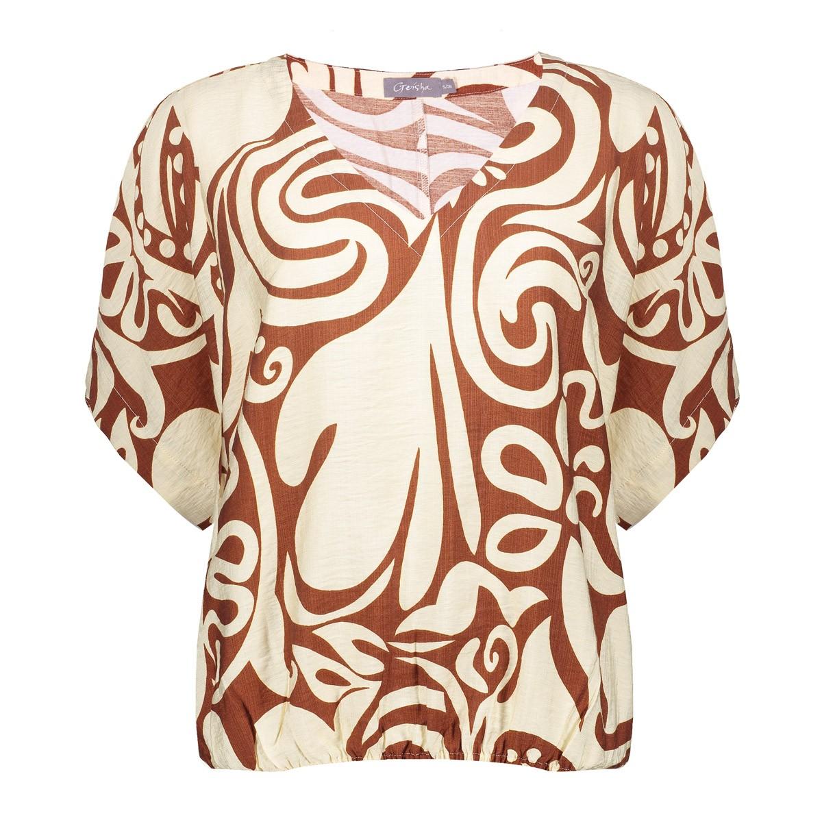 Geisha Blouse 63435-26 Bruin 3