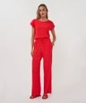 EsQualo Pantalon HS26.10235 Rood 1