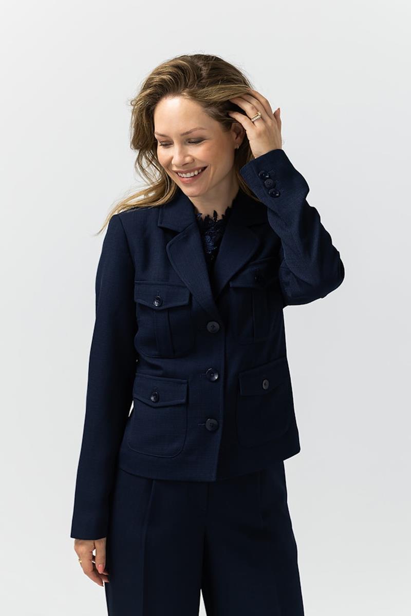 Label DOT Blazer Davina Blauw 1