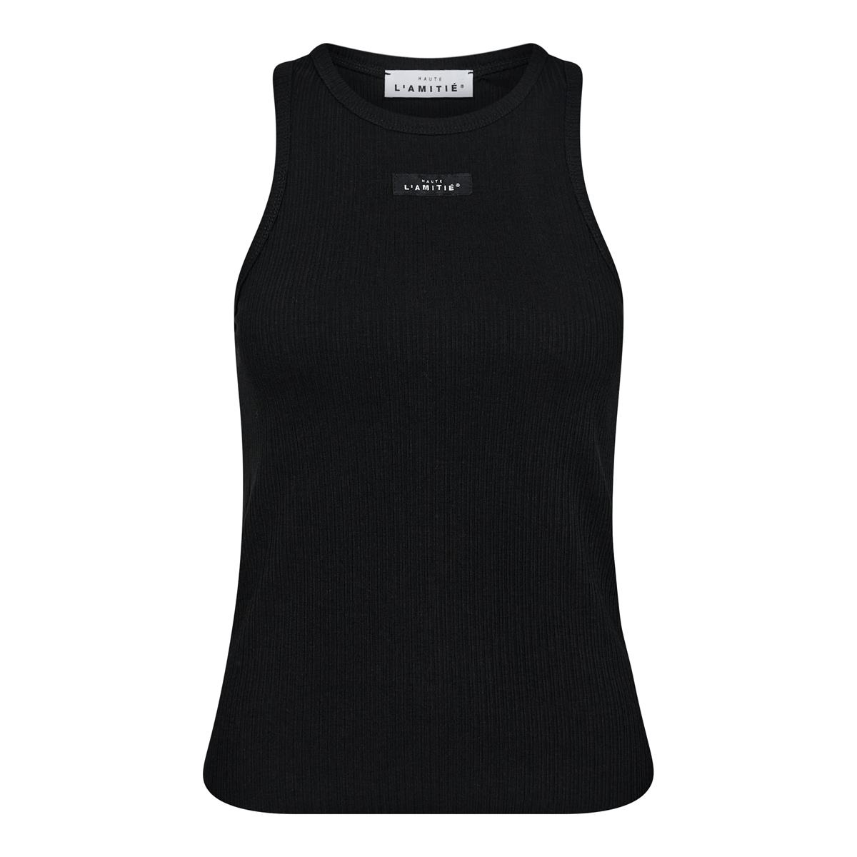 Haute L'Amitié Top Rib Tank Zwart 1