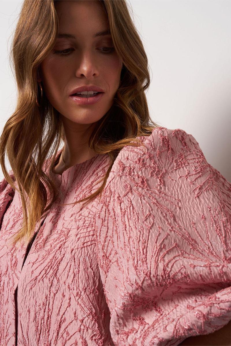 Studio Anneloes Blouse Hanne Jacquard Roze 4