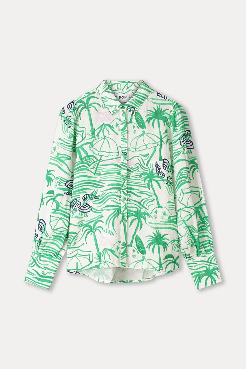 POM Amsterdam Blouse SP9545 Groen 1