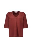 Studio Anneloes T-Shirt Fiore vneck t-shi Bruin 1