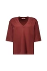 Studio Anneloes T-Shirt Fiore vneck t-shi Bruin 1