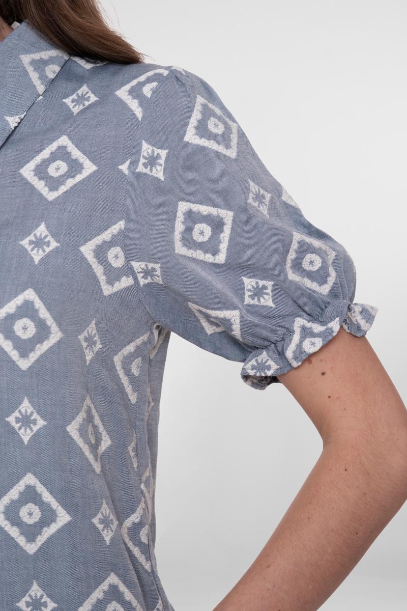 Geisha Blouse 63268-20 Blauw 4