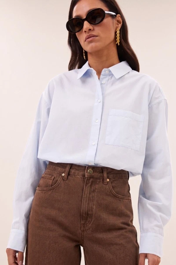 By-Bar Blouse Lise Blauw 1