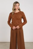 NUKUS Longsleeve NKF01099 Bruin 3