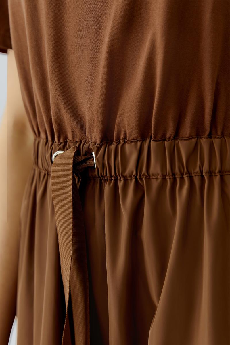 Oui Jurk 0097171 Bruin 5